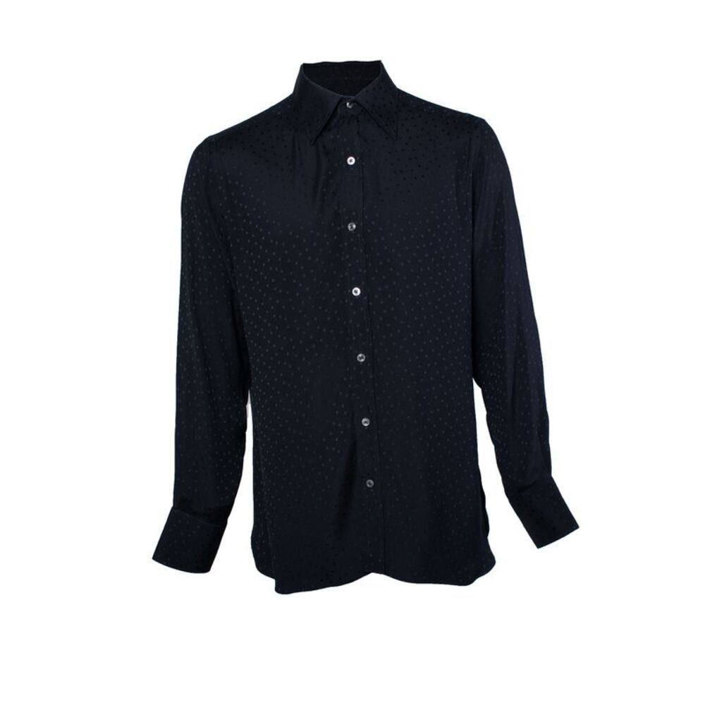 Tom Ford, polkadot shirt in black